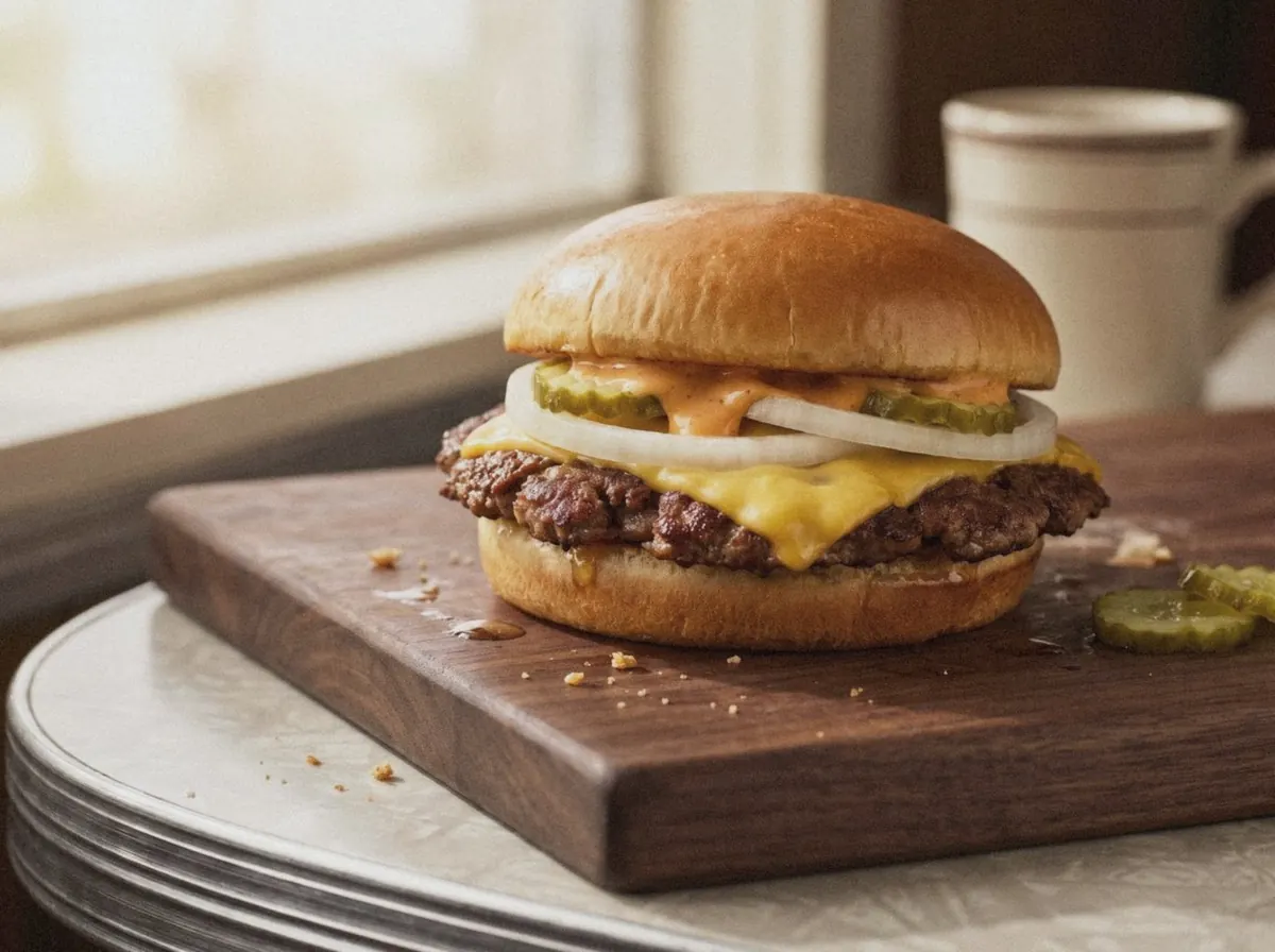 AI illustration of this burger, made from its recipe description