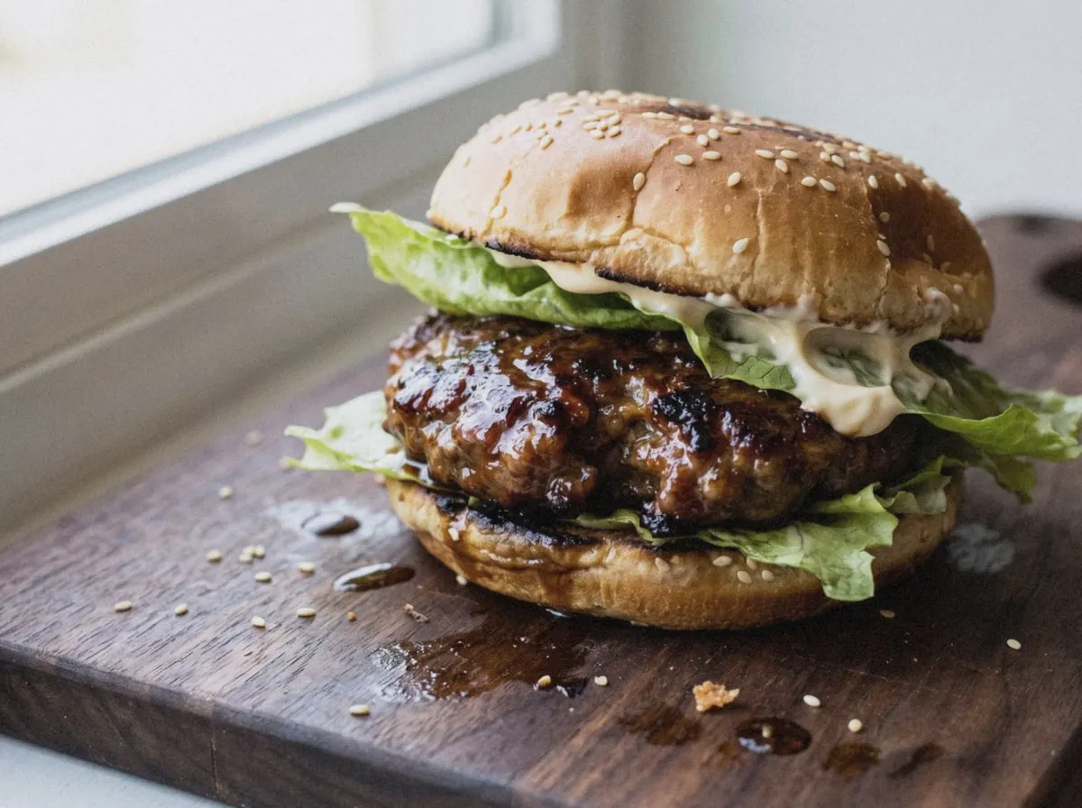 AI illustration of this burger, made from its recipe description